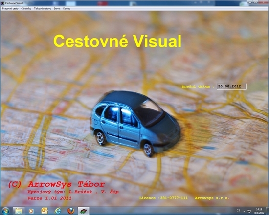 Cestovné Visual SQL